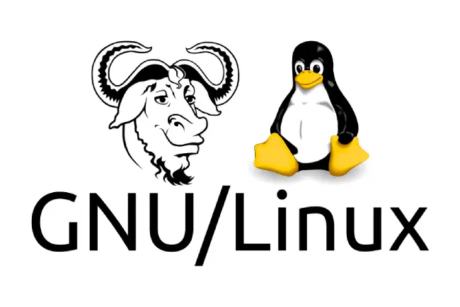 Ilustración del pingüino Tux y el ñu, símbolos del software libre y GNU/Linux