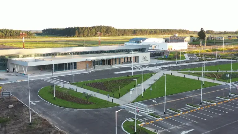 Imagen aérea del aeropuerto Concordia