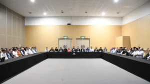 Reunión de gabinete de la Municipalidad de Concordia, para tratar presupuesto 2026 y reformas en la orgánica.