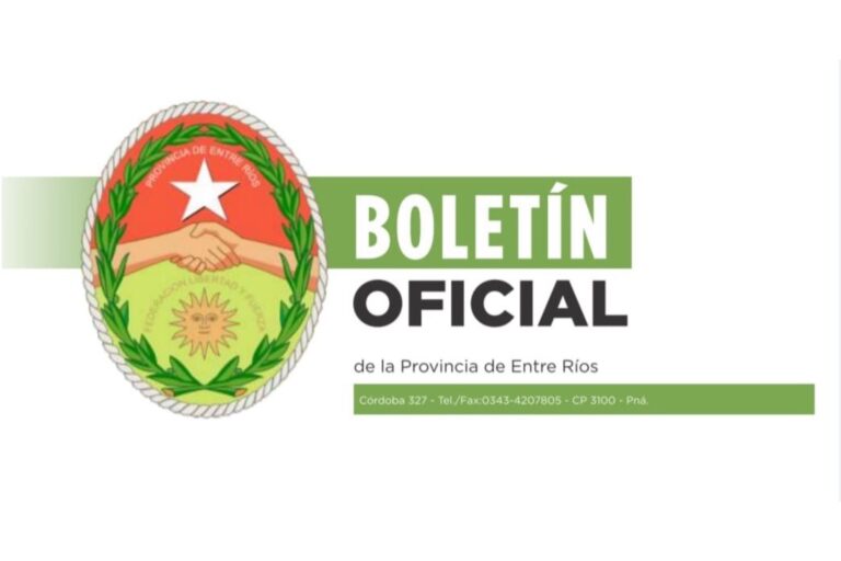 Boletín Oficial de Entre Ríos con nuevo esquema tarifario digital