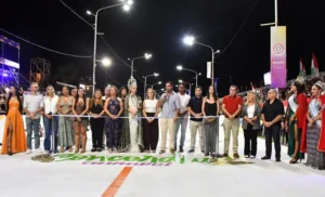 Corte de cinta primera noche del Carnaval de Concordia