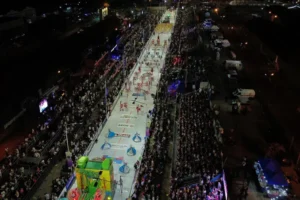 Vista desde un dron, carnaval Concordia 2026