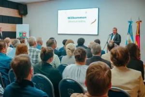 Embajador alemán Dieter Lamlé expone proyecto de biogás y energía renovable con autoridades en Entre Ríos Argentina