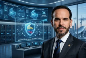 Abelardo De la Espriella presenta su visión de transformación digital para Colombia basada en inteligencia artificial, blockchain y conectividad tecnológica.