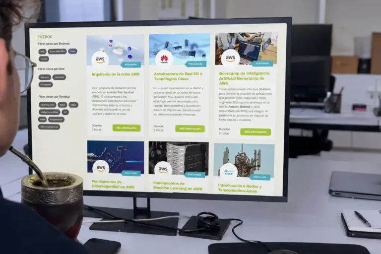 Plataforma Academia Digital Entre Ríos con listado de cursos y capacitaciones en habilidades digitales y tecnología