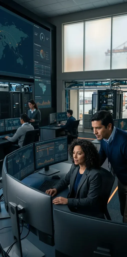 Profesionales de ciberseguridad monitorean y protegen infraestructuras digitales críticas, redes de datos y sistemas de comunicación que sostienen la economía y las instituciones modernas.