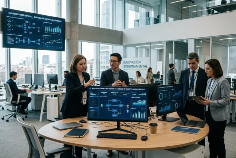 Funcionarios públicos utilizan sistemas de inteligencia artificial para automatizar procesos y modernizar la gestión del Estado