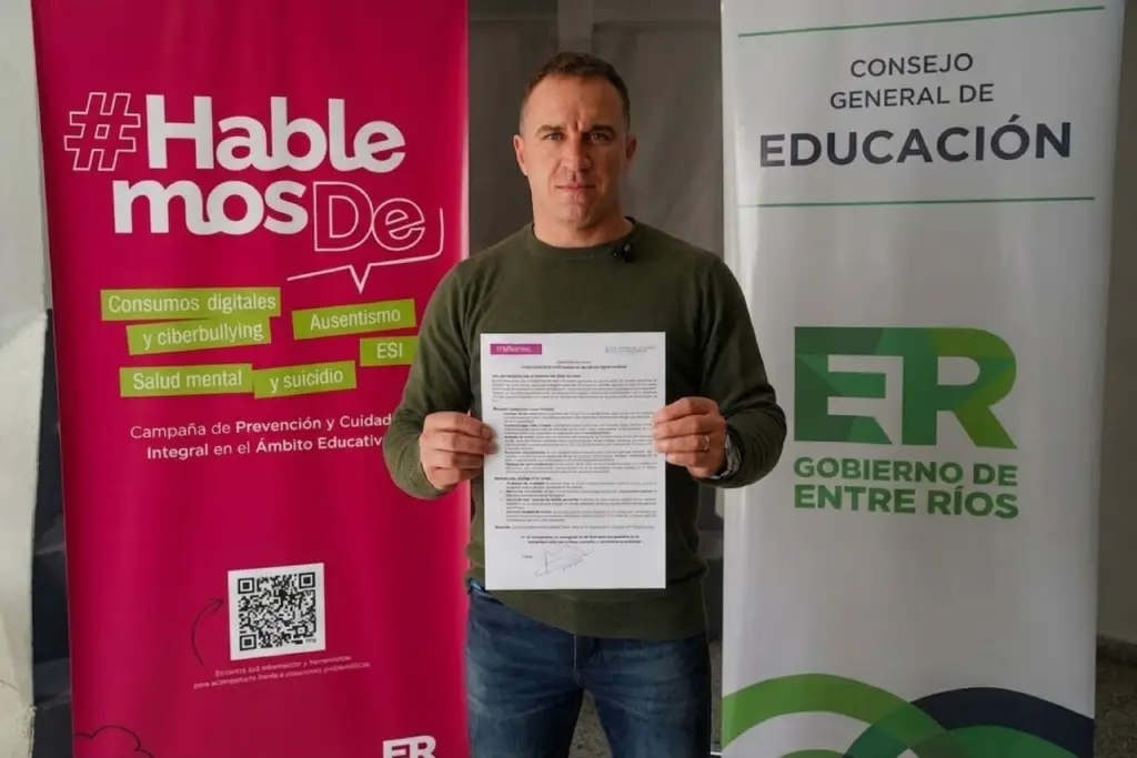 Mariano Werner adhirió a un compromiso por una crianza digital saludable