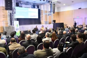 Oradores durante la presentación del proyecto del nodo logístico y productivo de Concordia.