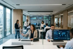 Gobierno digital con inteligencia artificial, ciberseguridad y plataformas interoperables.